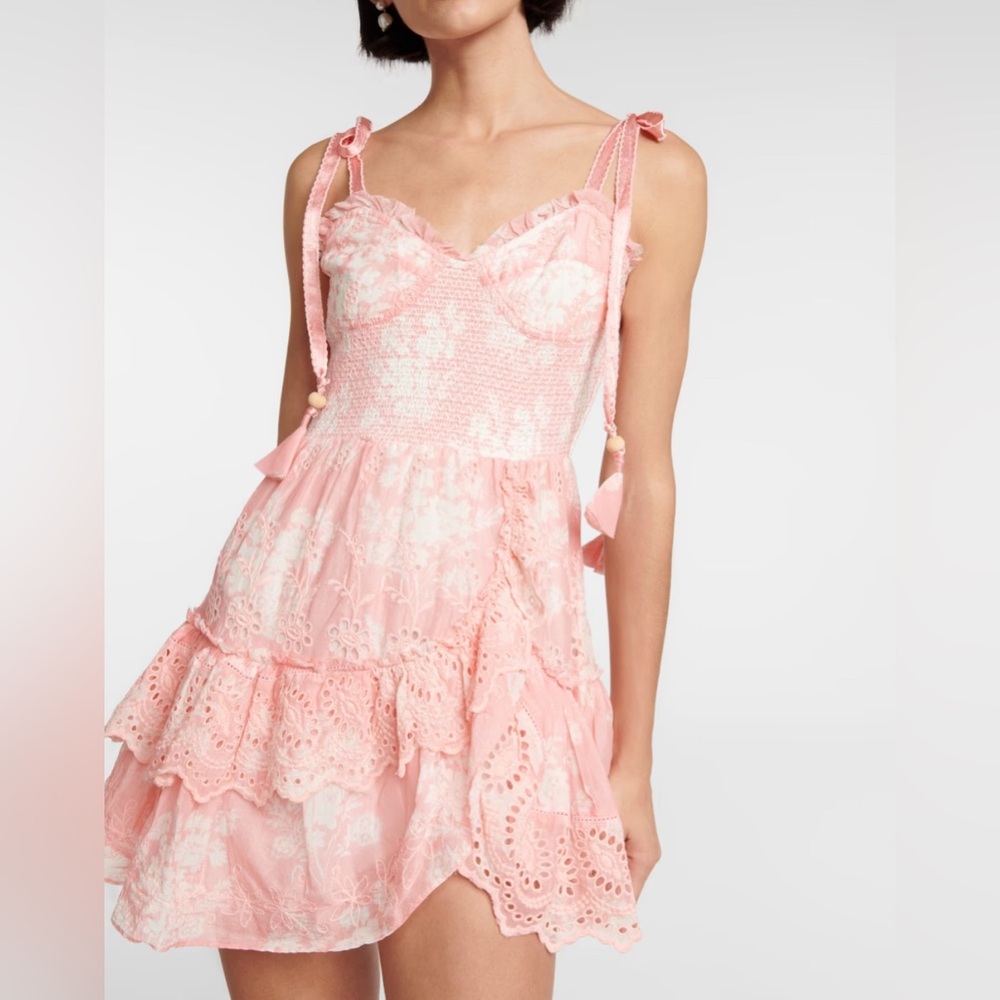 LOVESHACKFANCY OLANI MINI DRESS brand new stunning